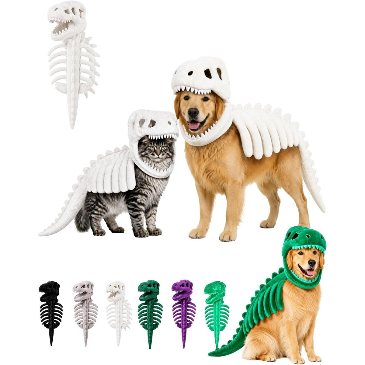 Dinosaur Skeleton Pet Costume