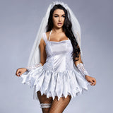Halloween Adult Ghost Bride Costume Cosplay Stage Performance Outfit
