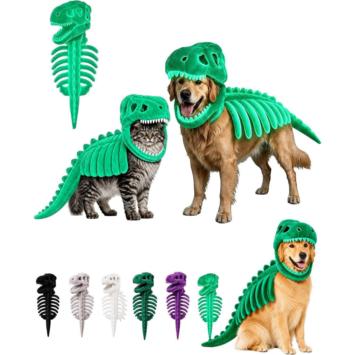 Dinosaur Skeleton Pet Costume